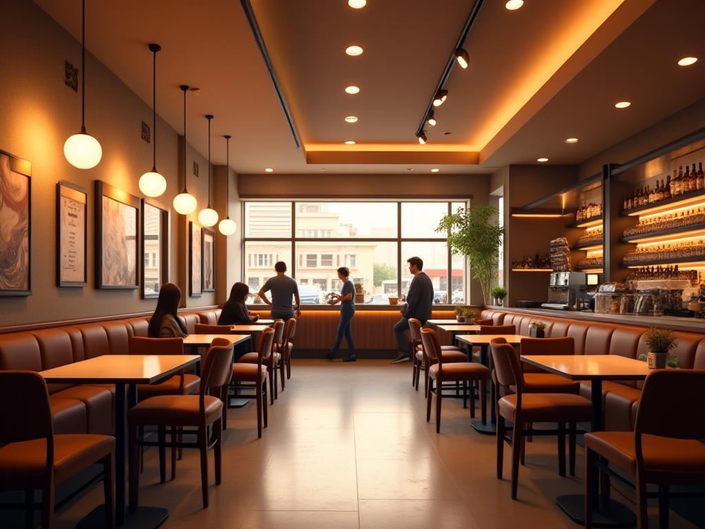 Pencahayaan Pintar Kedai Kopi